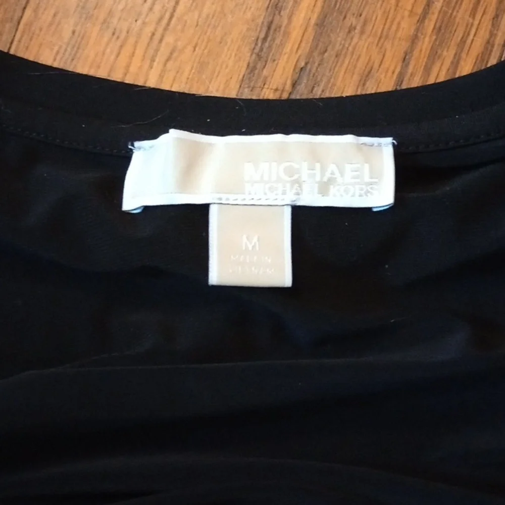 Michael Kors Black Cut Out Ladder Short Sleeve Mini Dress Size M - Picture 6 of 7